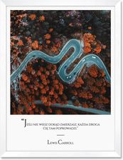 iWALL studio Obraz Grafika Lewis Carroll Biała Rama (BA3GRJLCKR)