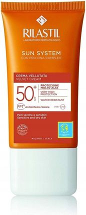 Rilastil Sun System Velvet Cream Spf50 Aksamitny Krem Przeciwsłoneczny 50 ml