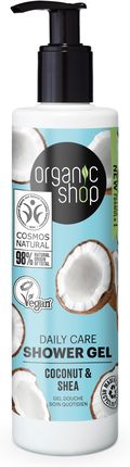 Organic Shop Kokos I Shea Wegański Certyfikowany Daily Car Żel Pod Prysznic  280 ml