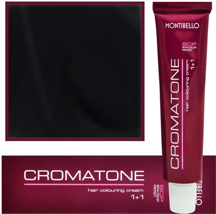 Montibello Cromatone Farba Profesjonalna Trwała Koloryzacja 1 | Czarny 60 ml