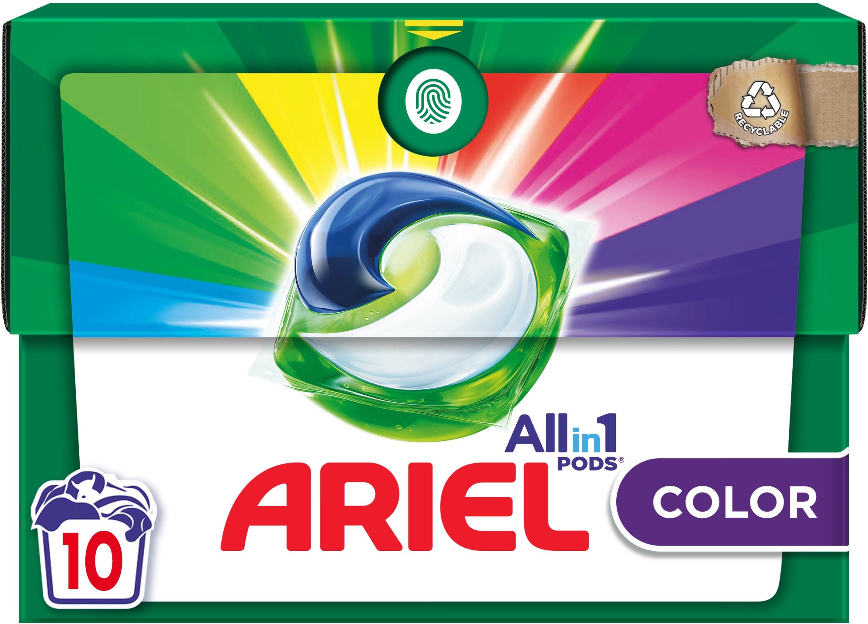 Ariel Allin1 Color Kapsułki do Prania Tkanin Kolorowych 10 Sztuk ...