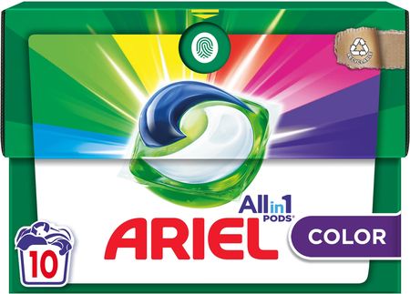 Ariel Allin1 Color Kapsułki do Prania Tkanin Kolorowych 10 Sztuk