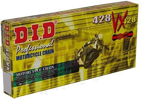 thumbnail image 2 of D.I.D 428HD Standard Non-O-Ring Motorcycle Drive Chain – Natural Steel W/ Clip Master Link 2 of 5