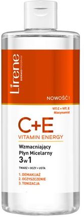 Lirene C+E Vitamin Energy Wzmacniający Płyn Micelarny 3w1 400 ml