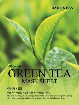 Baroness Maska Oczyszczająca W Płachcie Z Zieloną Herbatą 21 g
