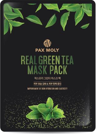 Pax Moly Real Green Tea Mask Pack Maska W Płachcie Z Ekstraktem Z Zielonej Herbaty 25 ml