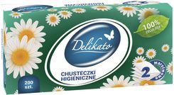 Zdjęcie Delikato Chusteczki Higieniczne 2 Warstwowe 200 szt. - Gryfice