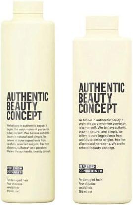 Authentic Beauty Concept Replenish Zestaw Odbudowujący Do Włosów | Szampon Odżywka