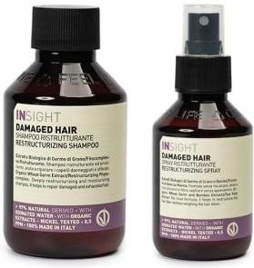 Insight Damaged Hair Zestaw Do Włosów Zniszczonych Szampon 100Ml Spray 100Ml