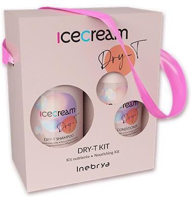 Inebrya Ice Cream Dry-T Kit Zestaw Upominkowy Szampon Odżywczy 300 Ml + Odżywka Odżywcza 300 Ml