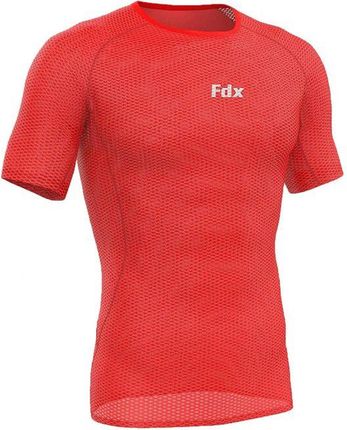Fdx Koszulka Rowerowa Męska Cienka O Strukturze Siatki Czerwony