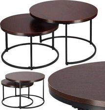 Springos Stolik Kawowy Loft 2W1 Do Salonu Industrialny Ciemny Brąz Uniwersalny 12568085