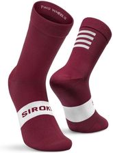 Zdjęcie Siroko Skarpetki Rowerowe S1 Maroon Volata Bordowy Czerwony - Żnin