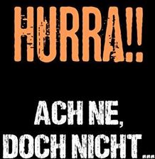 Hurra!! Ach Ne, Doch Nicht... Lustiger Spruch auf Notizbuch, witzige