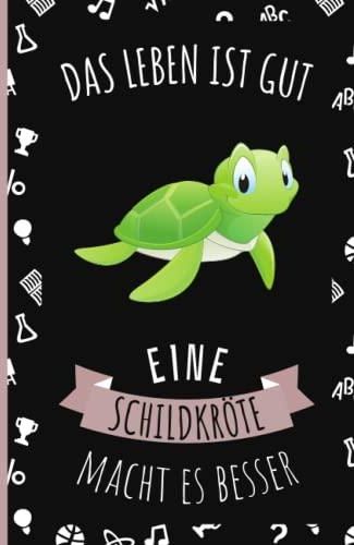 Das Leben Ist Gut Eine Schildkröte Macht Es Besser Notizbuch für