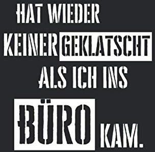 Hat wieder keiner geklatscht als ich ins Büro kam Lustiges Notizbuch