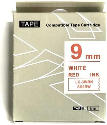 Taśma Ss9Rw Zamiennik Epson Lc 3Wrn 9Mm Czerwony/Białej