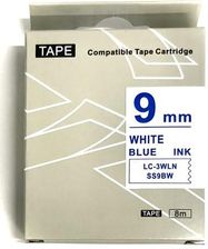Zdjęcie Taśma Ss9Bw Zamiennik Epson Lc 3Wln 9Mm Niebieski/Białej - Czeladź