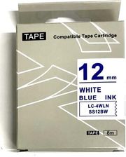 Zdjęcie Taśma Ss12Bw Zamiennik Epson Lc 4Wln 12Mm Niebieski/Białej - Bobolice
