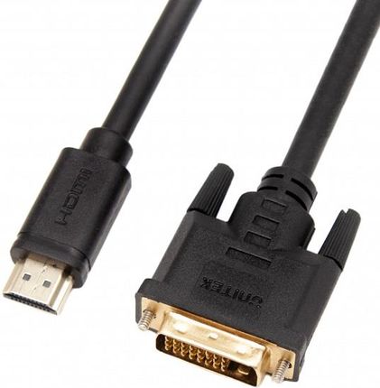 Kabel adapter Unitek dwukierunkowy HDMI do DVI  2m (C1271BK-2M)