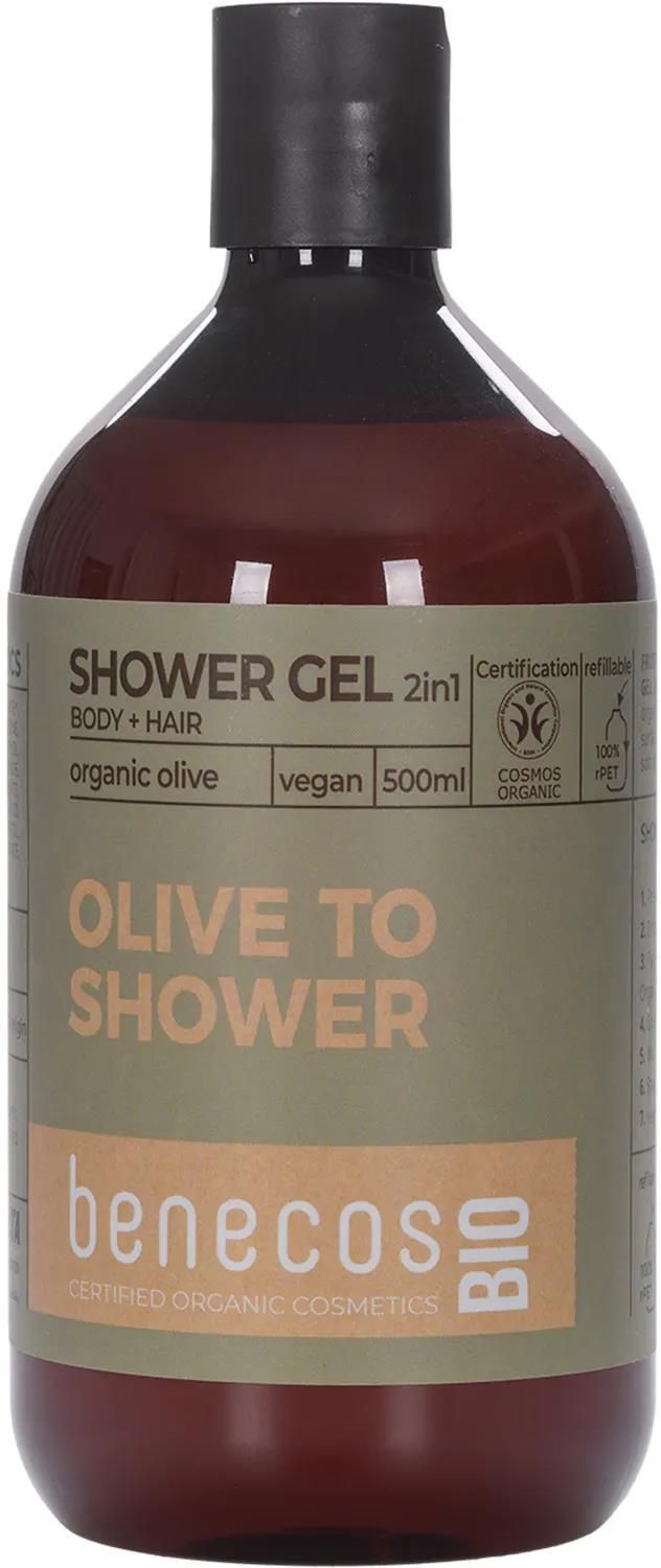 Benecos Shower Gel And Shampoo Organic Olive Oil Żel Pod Prysznic 2 W 1