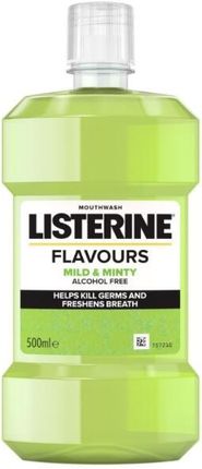 Listerine Flavours Fresh Mild & Minty Płyn Do Płukania Jamy Ustnej Delikatna Mięta 500 ml