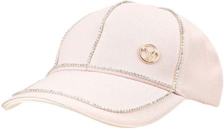 Różowa Czapka damska z daszkiem błyszcząca modna cz-6m