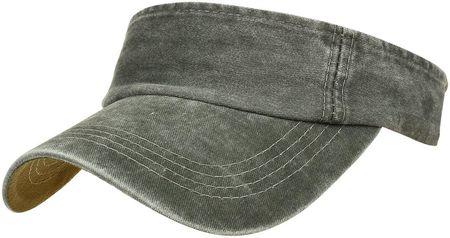 Zielony Daszek na głowę przeciwsłoneczny czapka na lato sportowa regulowany daszek5-8