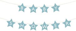 Zdjęcie Baner PartyDeco Babyshower jasny niebieski 16,5x290cm napis dekoracje gwiazdki ozdoba GRL97-001J PD0653 - Knyszyn