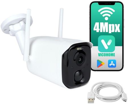 Dvs Digital Video System Bezprzewodowa Kamera Na Baterię Wifi 4Mpx Mp4030Bt Irw (Dvsmp4030Btirw)
