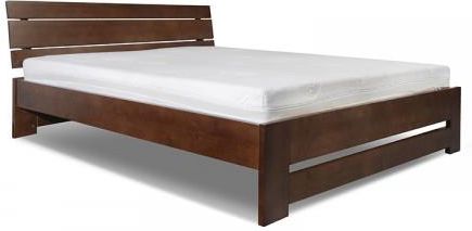Ekodom Łóżko HALDEN drewniane 140x200, Kolor wybarwienia - Miodowy, Szuflada - 1/2 długości łóżka