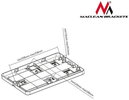 Stojak Uchwyt Reklamowy Do Tabletu Biurkowy Z Blokadą Mc 644 9.7'' 10.1'' Uniwersalny - zdjęcie 5