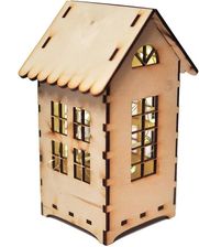 Zdjęcie Domek Mała Drewniana Lampka Na Prezent - Brzeszcze