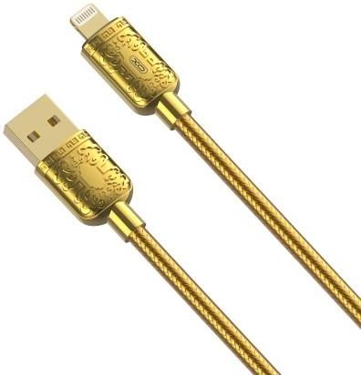 Xo Kabel Nb216 Usb Lightning 1,0m 2,4A Złoty