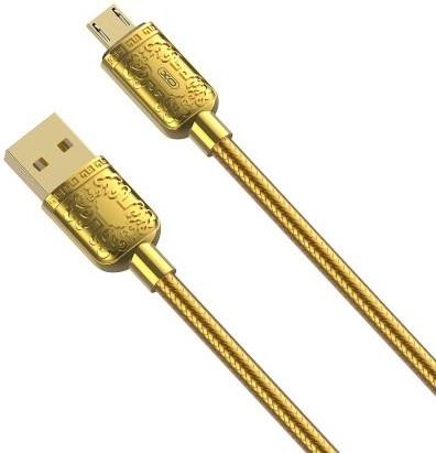 Xo Kabel Nb216 Usb Microusb 1,0m 2,4A Złoty