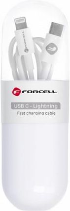 Forcell Kabel Usb-C Do Lightning 8-Pin Power Delivery Pd20W C291 Tuba Biały 1 Metr