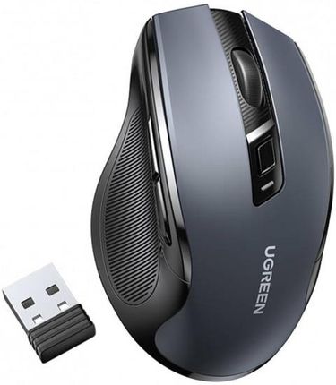 Mysz bezprzewodowa UGREEN 2.4 GHz & Bluetooth 5.0 - czarno-szara (90855)