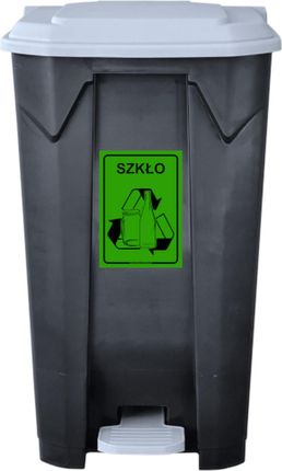 Pojemnik Do Segregacji Odpadów Z Przyciskiem Pojemność 100L (Wariant Szkło)