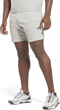 Męskie Spodenki Reebok RI Arch Logo Short Hs9434 – Szary