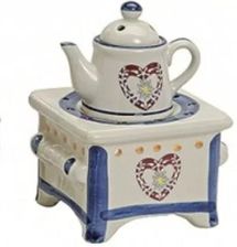 Kominek Zapachowy <strong>Rustykalny Czajniczek Ceramiczny Serduszko</strong>