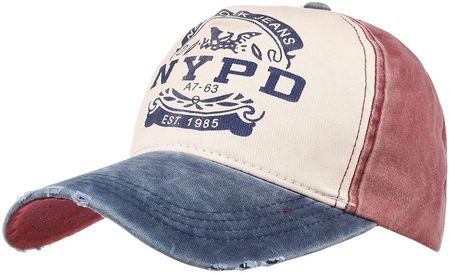 Granatowa czapka z daszkiem baseballówka vintage uniwersalna cz-m-2