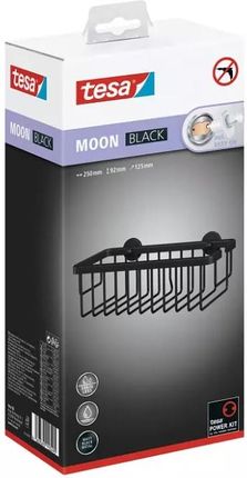 Tesa Moon Koszyk prysznicowy bez wiercenia czarny (40567)
