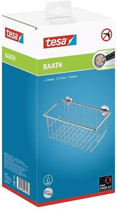 Tesa BAATH Półka pod prysznic duża bez wiercenia chrom (40214)
