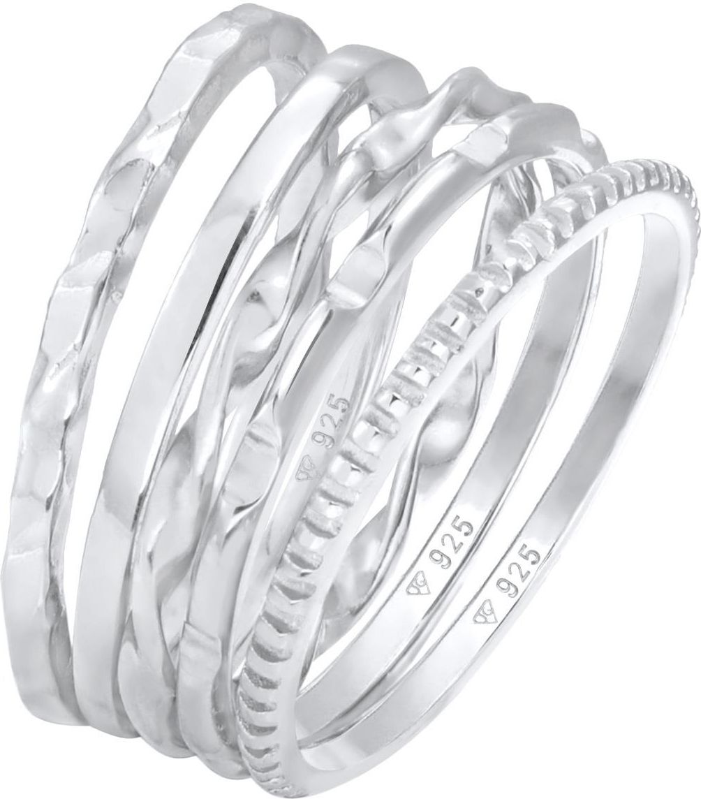 Elli Dames Ring Dames Geo Staf Trend Open in 925 Sterling Zilver | bol