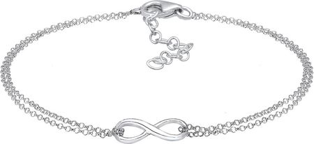Elli Bransoletka Symbol Trendu Damskiego Infinity W 925 Sterling Silver 19cm