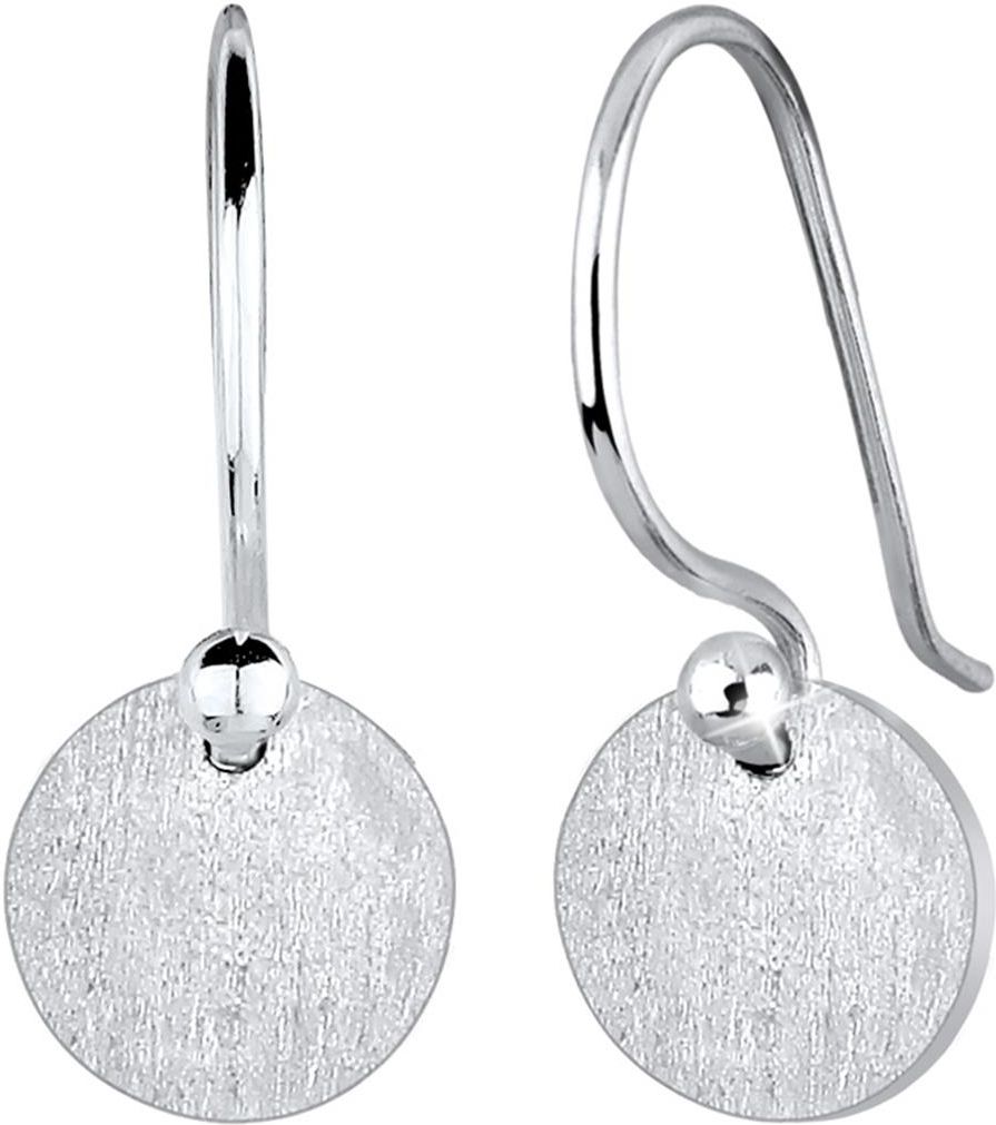 Elli Collana Donna Con Ciondolo Geo Cerchio E Piastrine – Gioiello Minimal In Argento 925, Regalo Di Classe