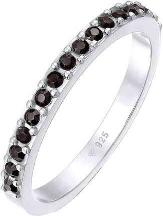 Elli Elli Pierścień Damski pierścionek Memoire z kryształami w srebrze próby 925 Sterling Silver Pierścionki