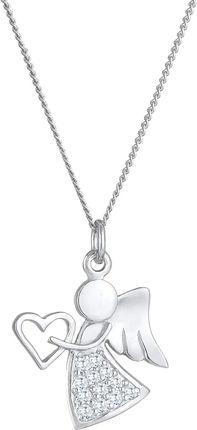 Nenalina Naszyjnik Symbol Talizmanu Cyrkonowego Damy Angel Heart W 925 R. Srebrny Pozłacany Srebrny Srebro