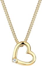 Elli Diamonds Naszyjnik Damski Serce Miłość Wisiorek Delikatny Z Diamentem (0.015 Ct.) W Srebrze 925 Sterling Silver Naszyjniki