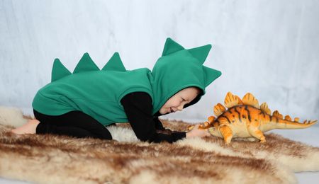 Bezrękawnik Dino zielony rozmiar 146